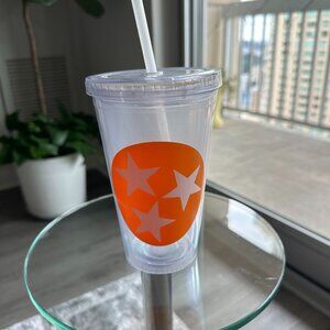 2015 Retro University of Tennessee Volunteers Straw Top with Lid Cup- Tri-Star